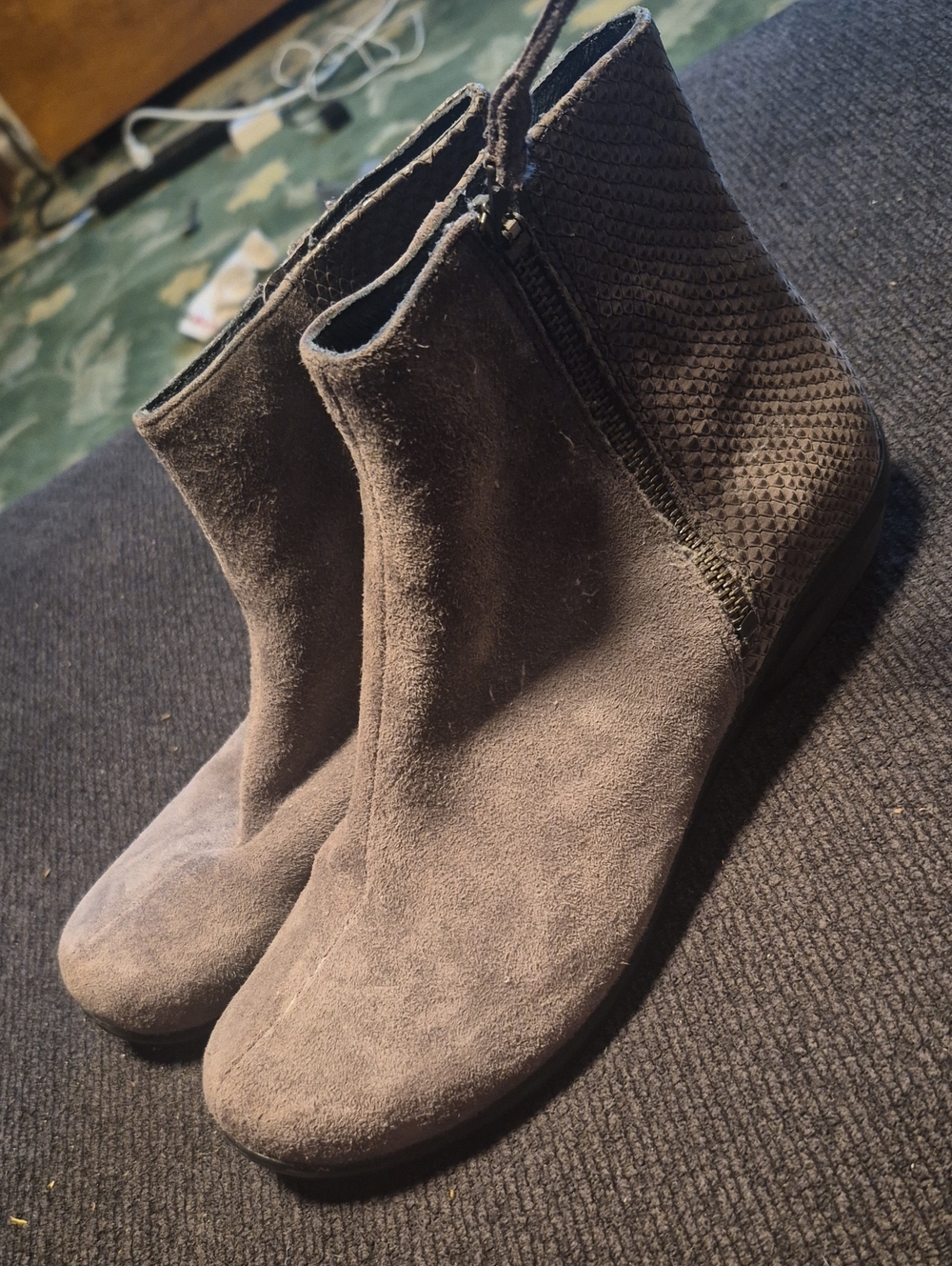 Dansko Taupe Suede Ankle Boots